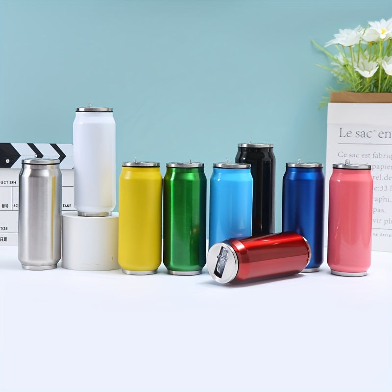 500ml Stainless Steel Cup with Lid and Straw - Leak-Proof Water Cup