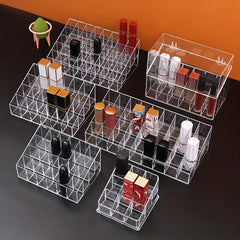 Clear Acrylic Lipstick Holder Organizer Display Stand 9 Grid