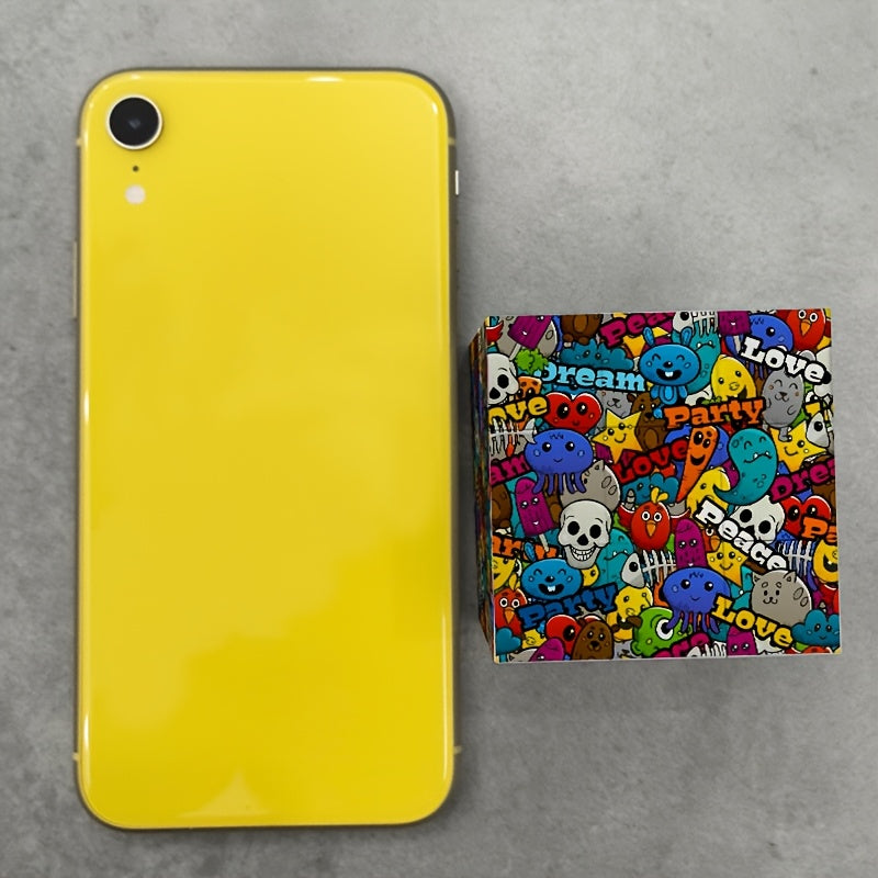 Colorful 3x3 Cube Puzzle Graffiti Art Toy for Christmas Halloween