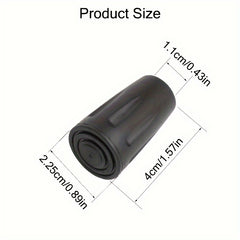 4pcs Trekking Pole Tips Replacement Protectors Rubber Tips Walking Sticks