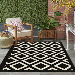 Large Boho Indoor Outdoor Mat Non-Slip Straw Rug Modern Area Rug