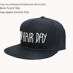 Hip hop Dance Hat Alphabet Embroidery Sunscreen Baseball Cap
