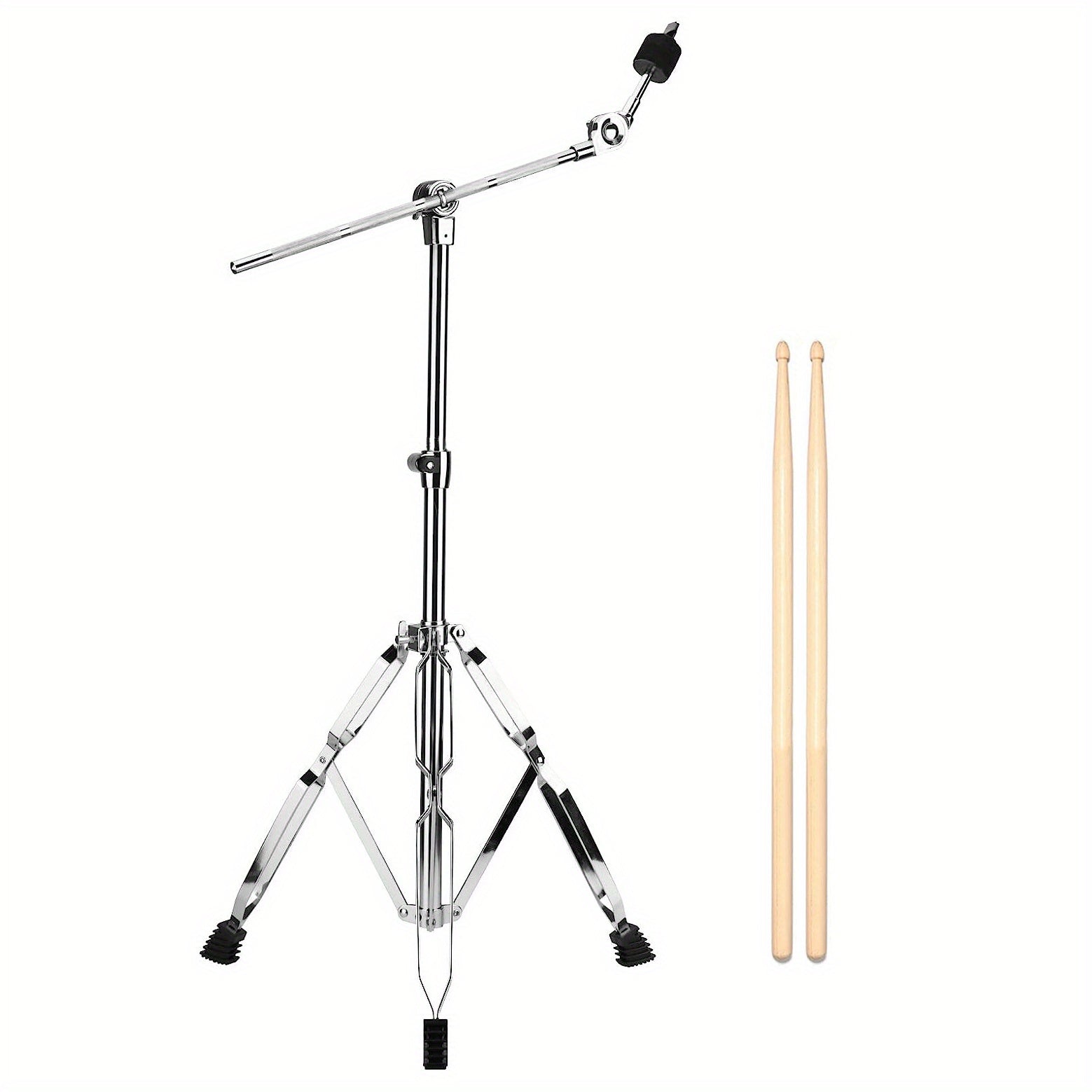 Heavy Duty Cymbal Stand Boom Straight Combo with Large Rubber Feet