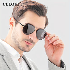 CLLOIO Titanium Polarized Sunglasses Photochromic Sun Glasses