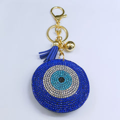 Vintage Turkey Crystal Keychain Bag Charm