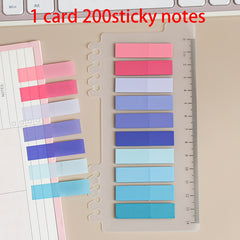200 Sheets PET Sticky Notes Index Stickers Label Paper Instruction