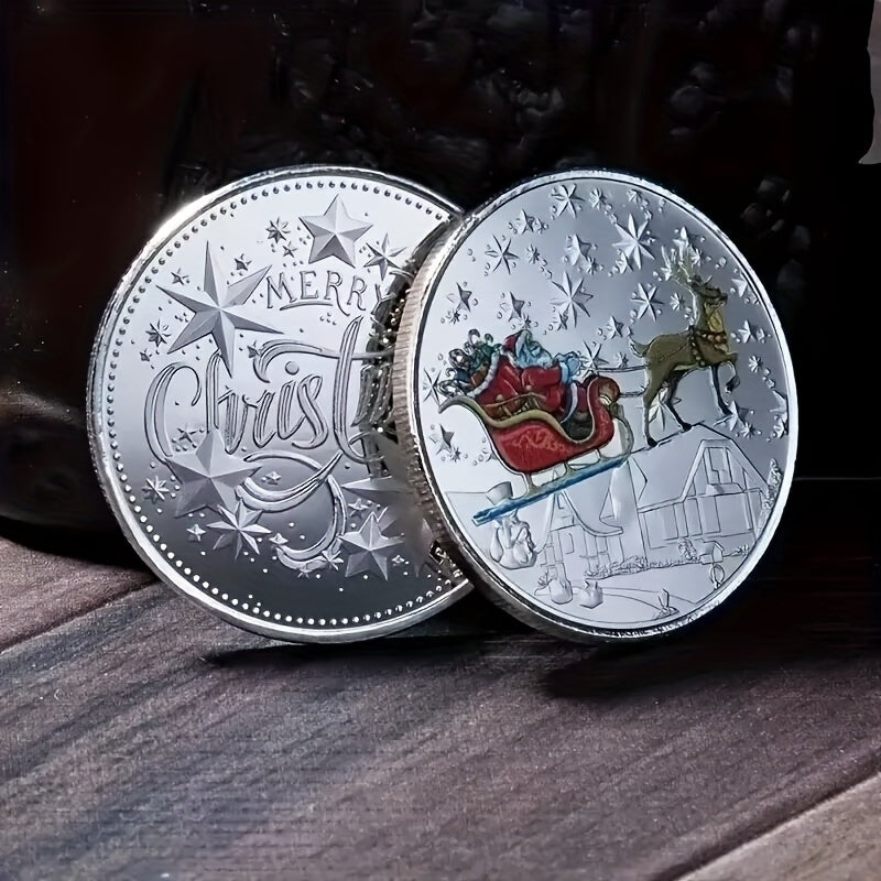 1pc Merry Christmas Collection Coin Gift Coin