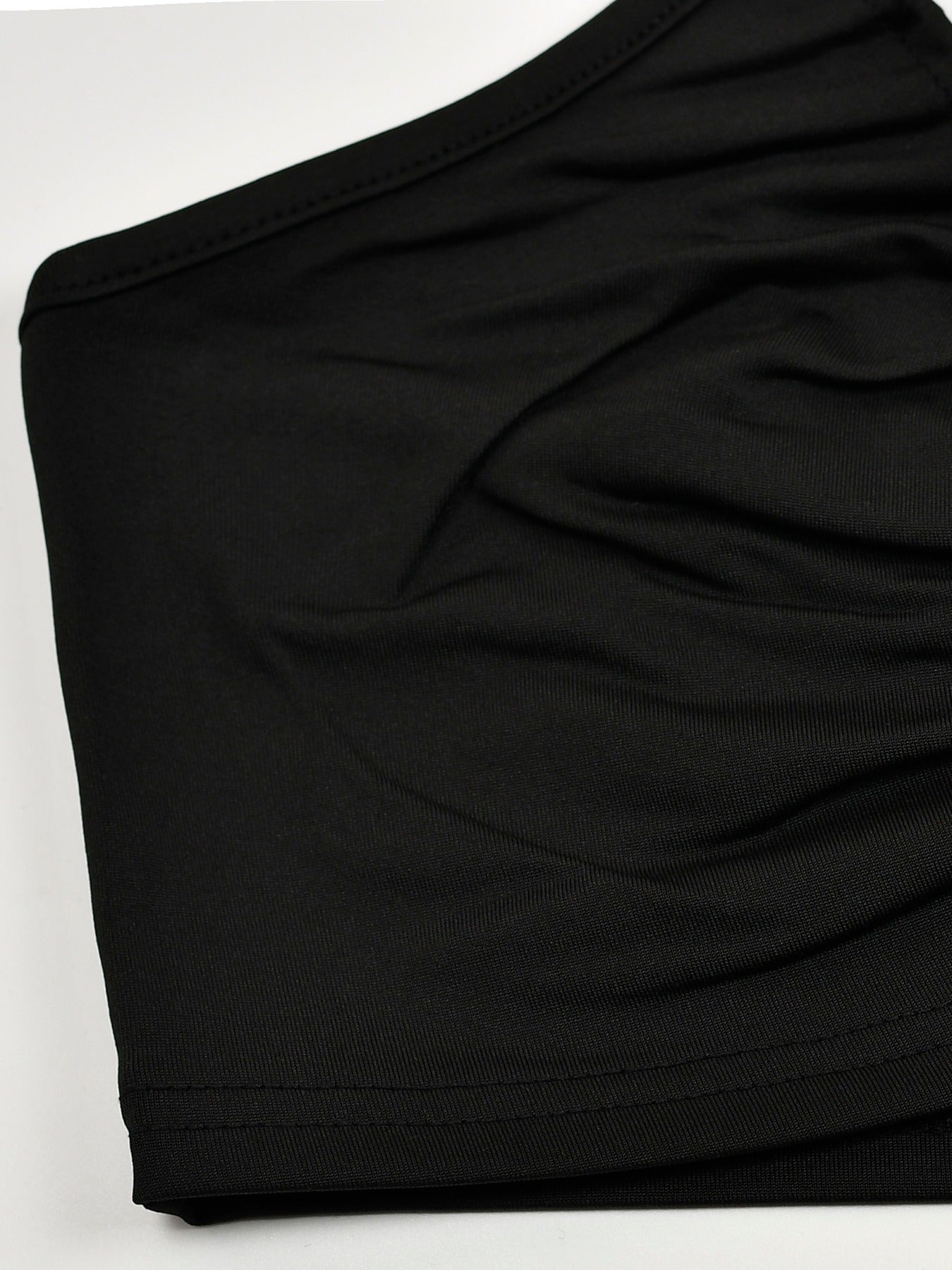 Y2K Spaghetti Cross Tie Up Top Deep V Neck