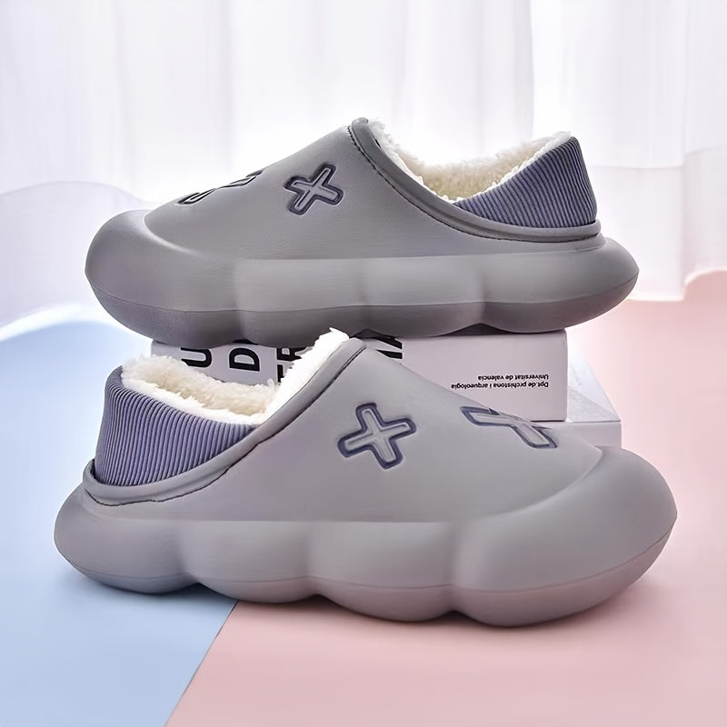 Women's Waterproof Warm Slippers Soft Bottom Non Slip
