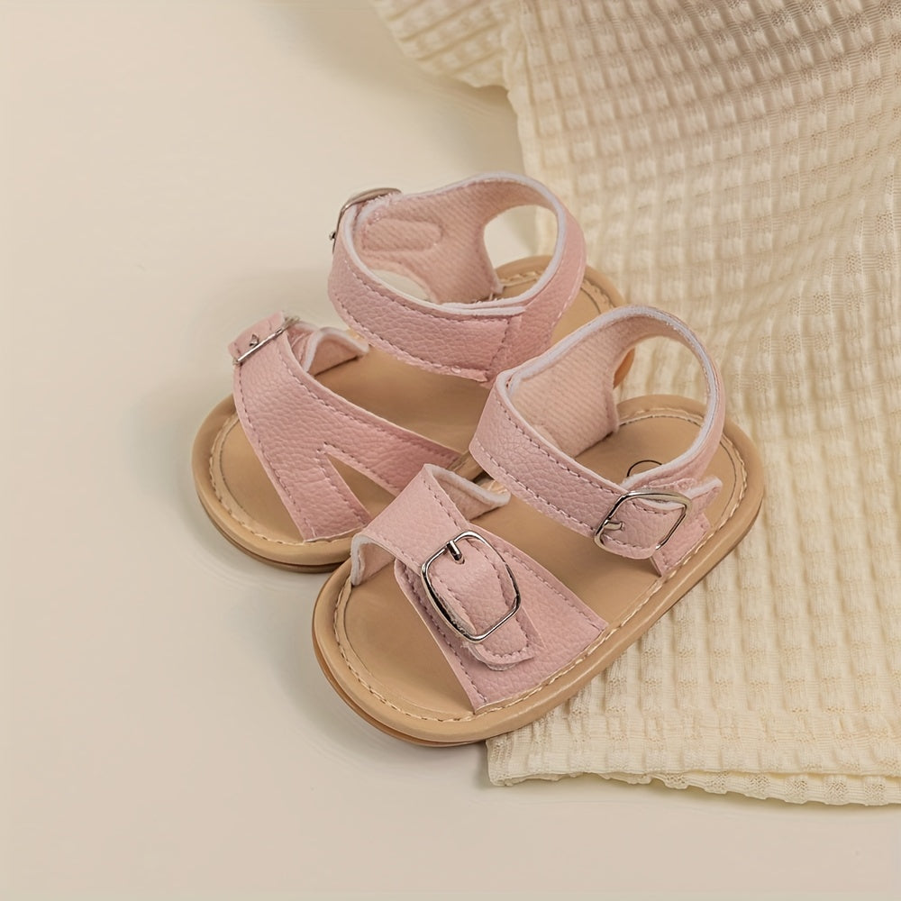Baby Girls Open Toe Sandals Lightweight Breathable Non-Slip for Summer Vacation