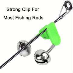 50pcs Plastic Fishing Bell Clips Rod Bite Alarm Ring Outdoor Accessories