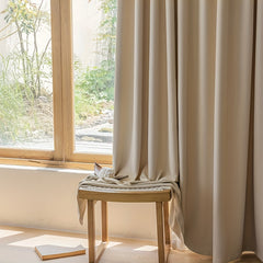 Cream Blackout Curtain for Home Decor