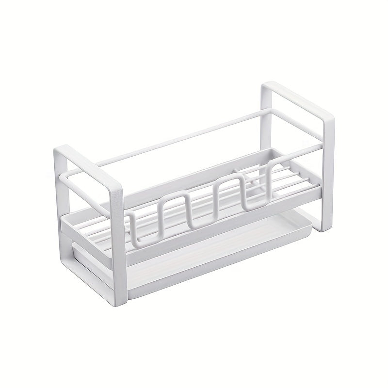 Sink Storage Rack for Sponge and Rag in Kitchen