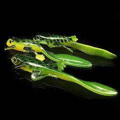 3pcs Colorful Lizard Fishing Lures Soft Paddle Tail Swimbaits for Bass