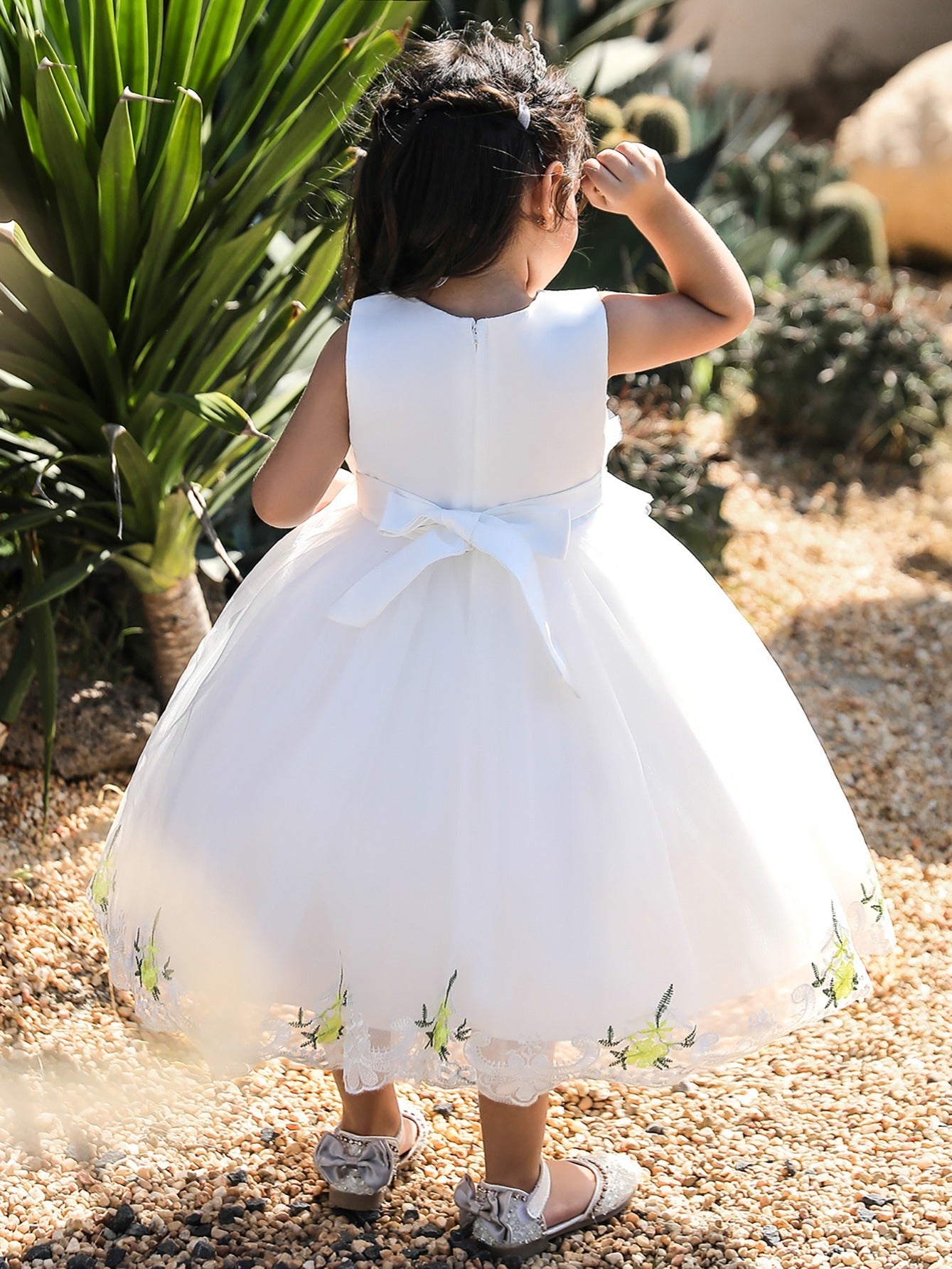 Baby Girl Mesh Embroidered Princess Dress