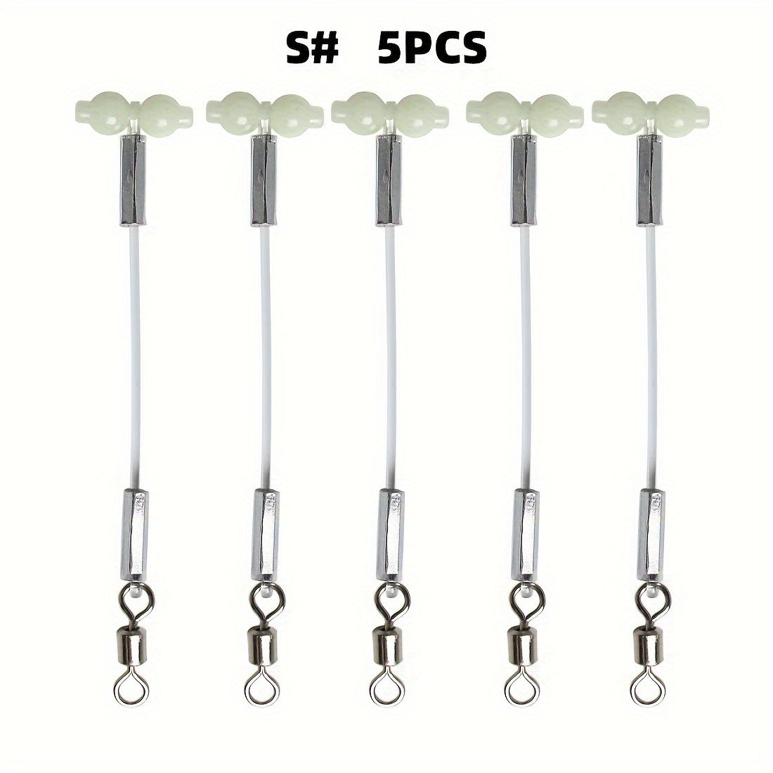 5pcs Luminous Gourd Balance Bracket Swivel Connector Fishing DIY Group