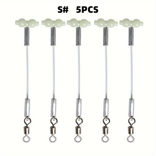 5pcs Luminous Gourd Balance Bracket Swivel Connector Fishing DIY Group