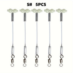 5pcs Luminous Gourd Balance Bracket Swivel Connector Fishing DIY Group