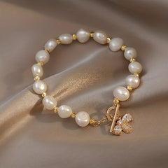Baroque Shaped Pearl Bracelet for Teen Girls