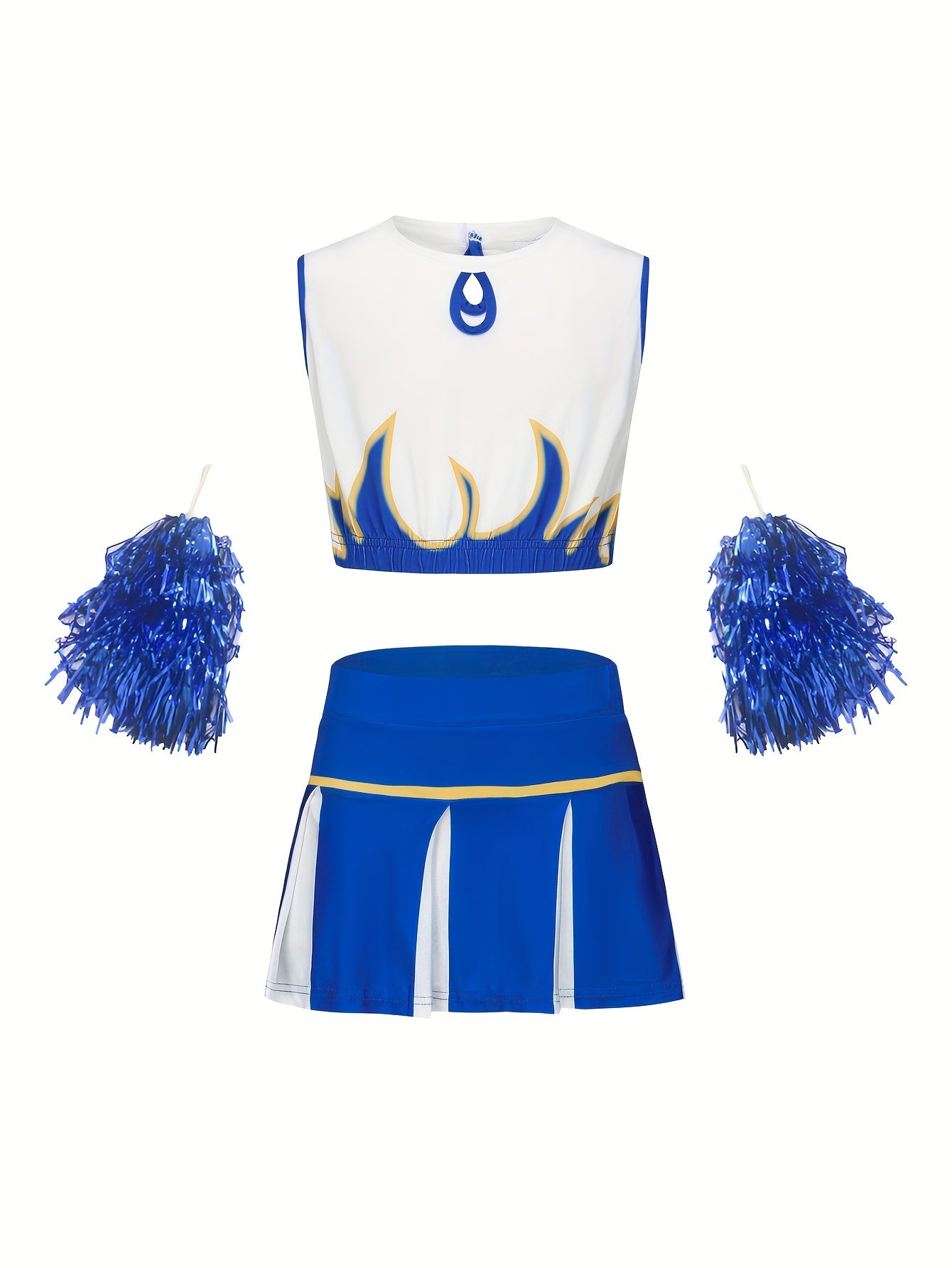 2pcs Girls Cheerleading Set Sports Spirit Week Party
