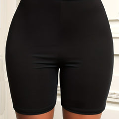High Waist Biker Shorts Slim Workout Women's Clothing