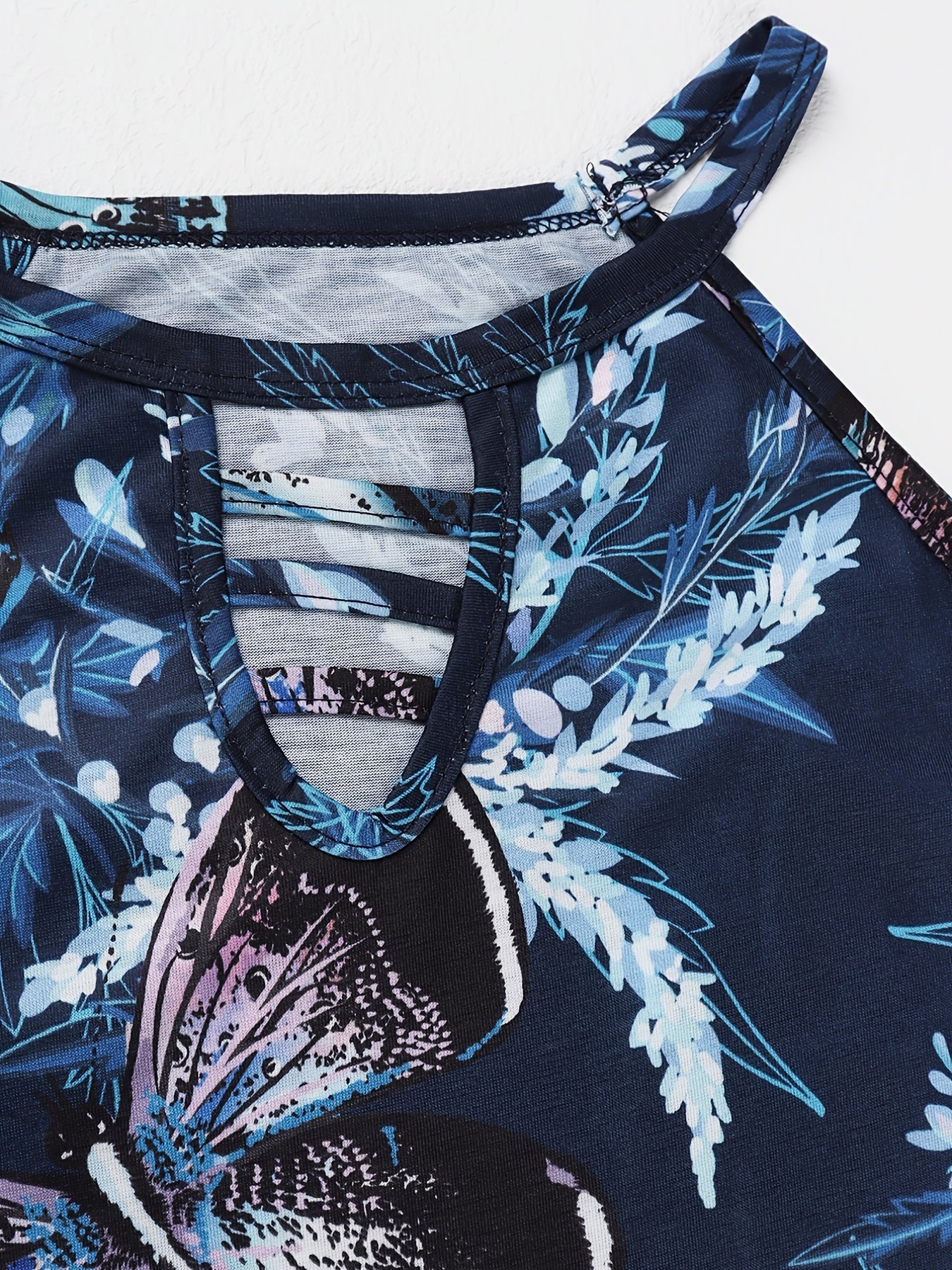 Floral Print Tank Top Sleeveless Summer Stylish Shirt Women's Clothing