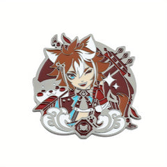 Game Peripheral Cartoon Character Brooch Metal Enamel Accessories For Girls