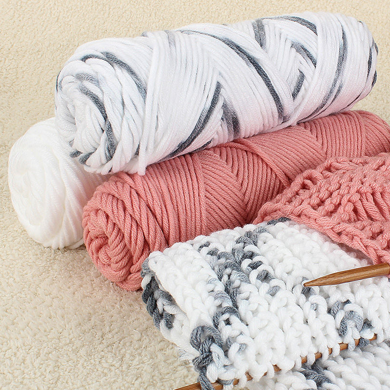Soft Yarn For DIY Gift Comfortable Chunky Knit Supplies 500g