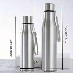 Large Capacity Stainless Steel Sports Water Bottle with Handle