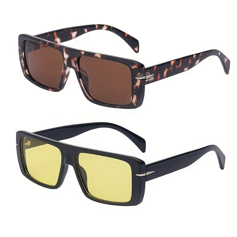 Vintage Square Sunglasses UV Protection Small Frame