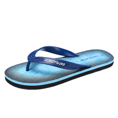 Men's Non Slip Flip Flops Coffee Cerulean