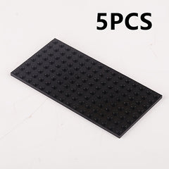 5 Pack Small Particle Building Blocks Base Plate 8x16 Hole Set