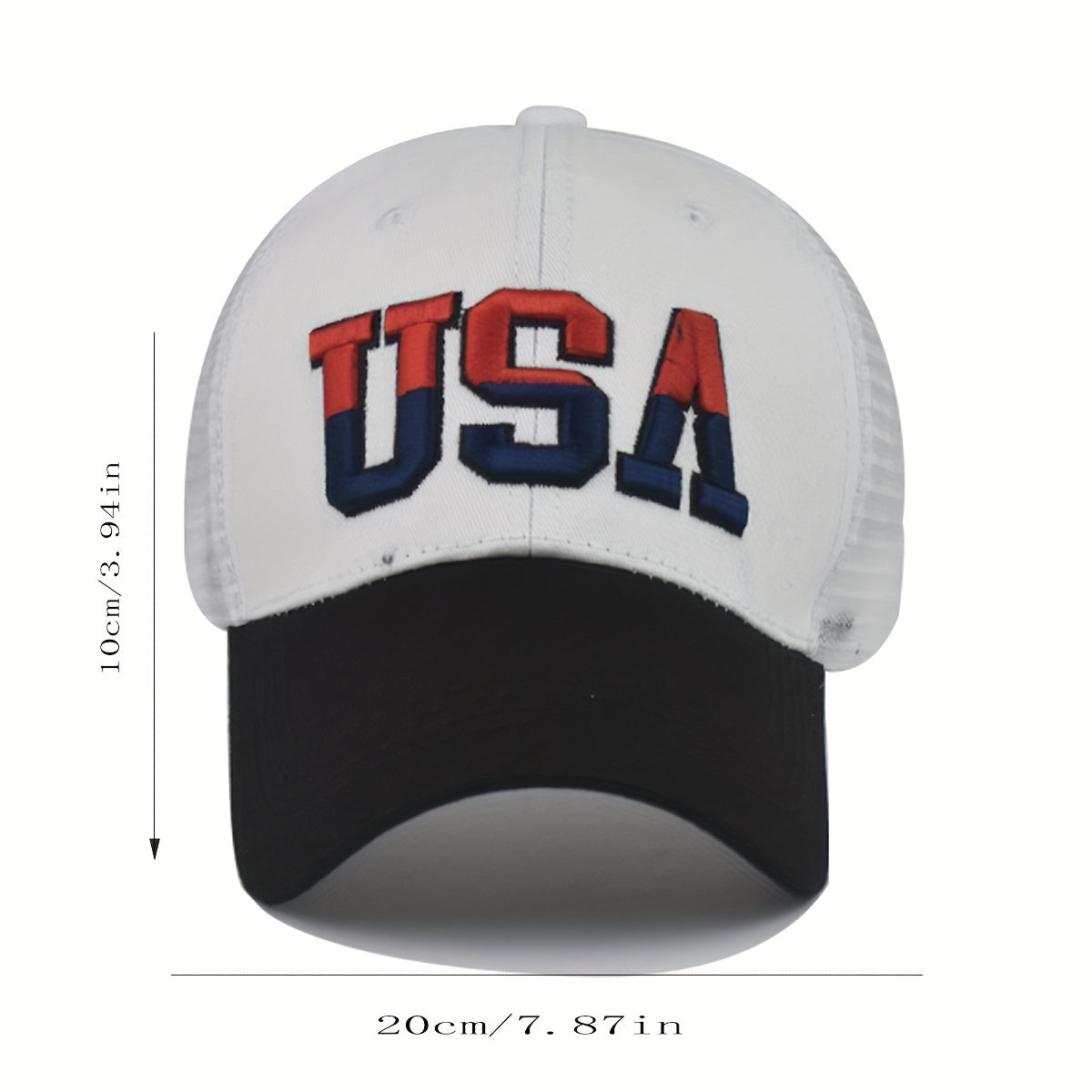 Embroidered Cotton American Flag Baseball Cap