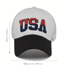 Embroidered Cotton American Flag Baseball Cap