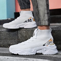 Men's Lightweight Slip On Casual Shoes Breathable Shock Absorbing Sock Shoes