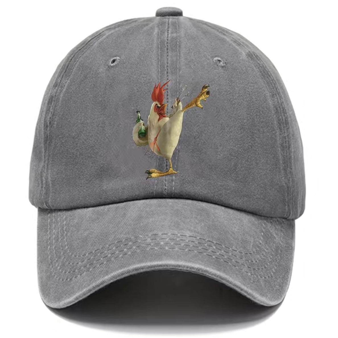 Fashionable Washed Embroidered Baseball Cap - Outdoor Hiking Cycling Travel