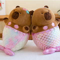 Mermaid Capybara Plush Toy Stuffed Animal - Holi Gift