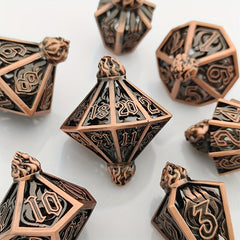 Hollow Wine Bottle Dice Set Of 7 For RPG Games