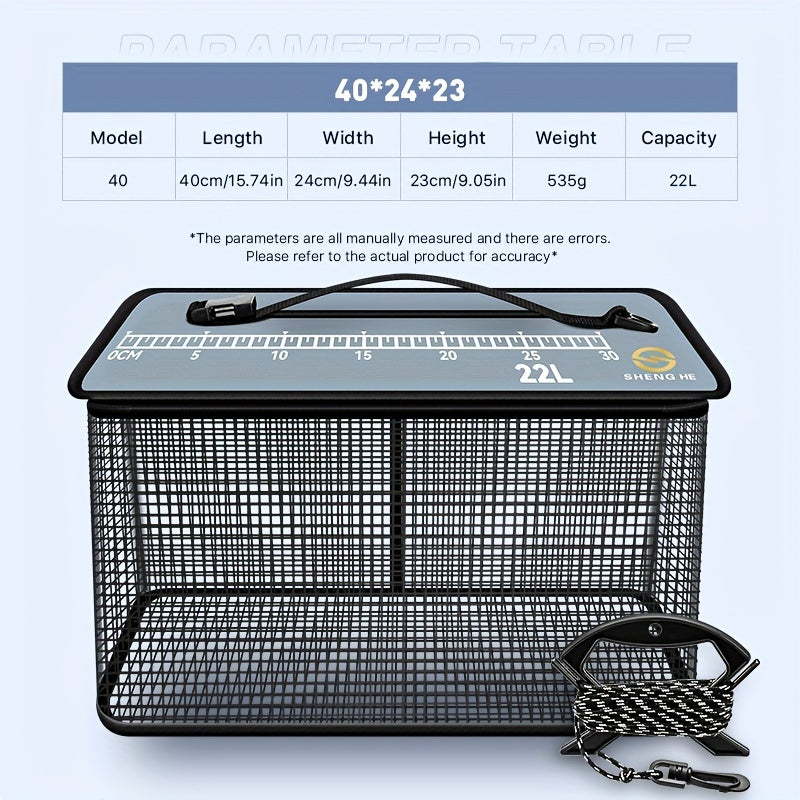 Portable Collapsible Fishing Basket with Quick Drying Technology