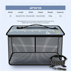 Portable Collapsible Fishing Basket with Quick Drying Technology