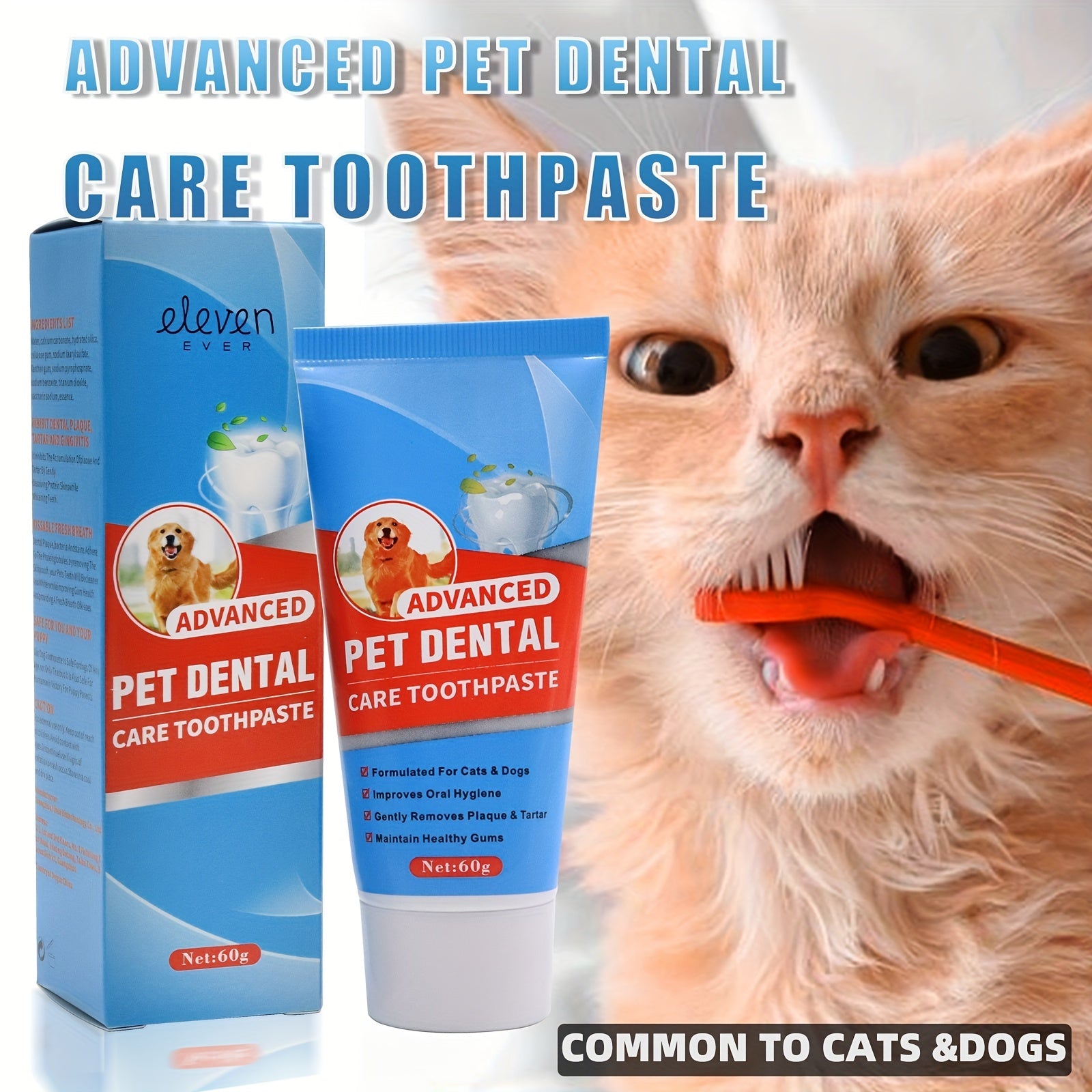 Natural Dog Teeth Care Toothpaste Tartar Bad Breath Dental Care