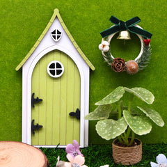 Miniature Wooden Fairy Door for Garden