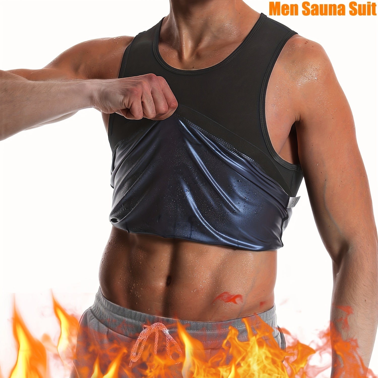 Men's Sauna Suit Waist Trainer Trimmer Slimming Belt
