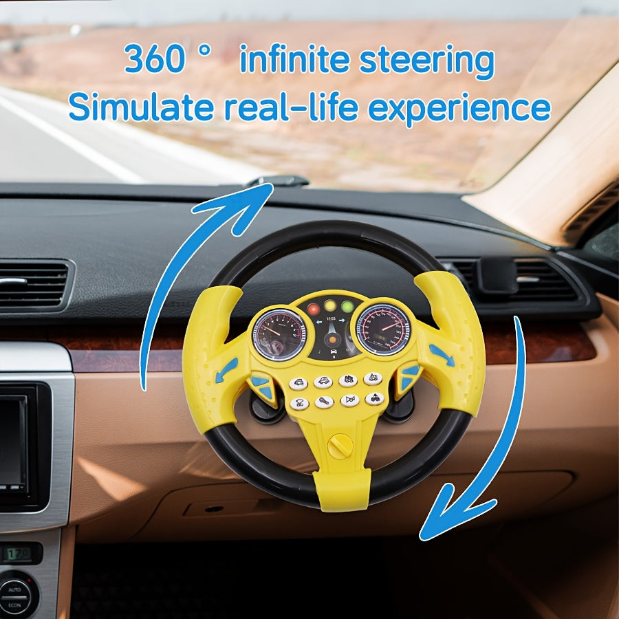 Kids Driving Simulator Steering Wheel Toy - Educational Play