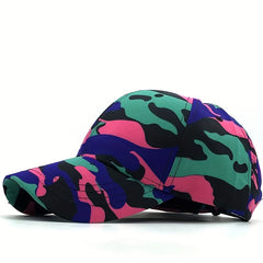 Summer Camo Tactical Baseball Cap with Embroidery for Fishing