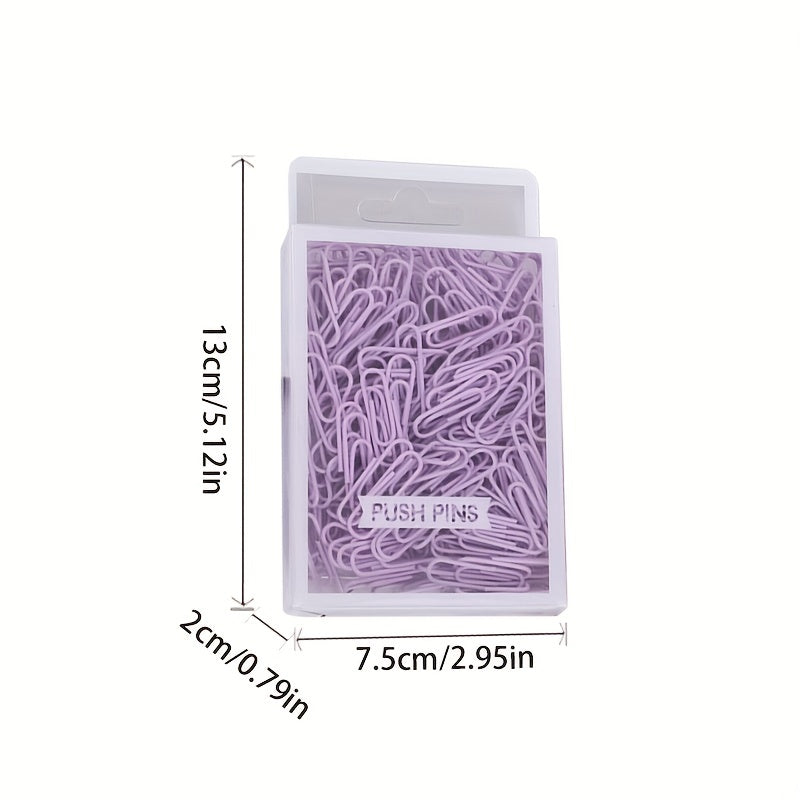 Macaron Paper Clip Boxed Office Stationery Paper Clip