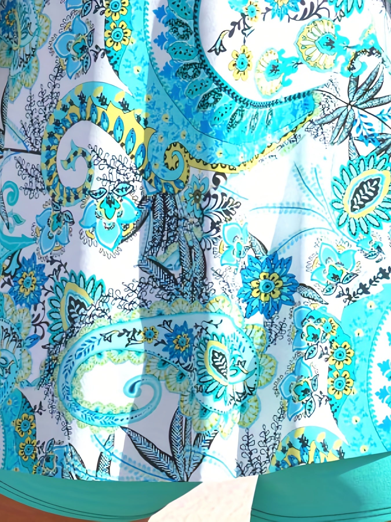 Boho Paisley Print Tankini Set