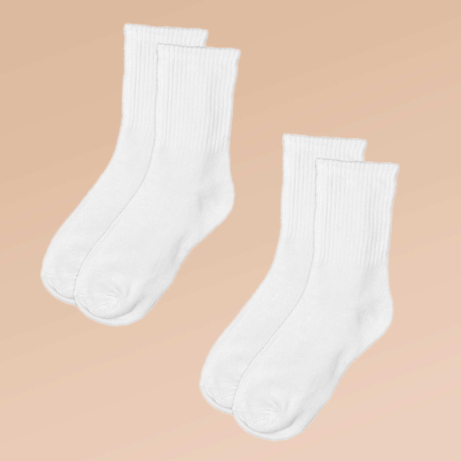 2 Pairs Women's Sports Mid Tube Socks