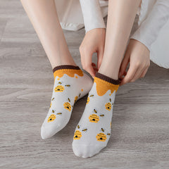 5 Pairs Women's Bees Ankle Socks
