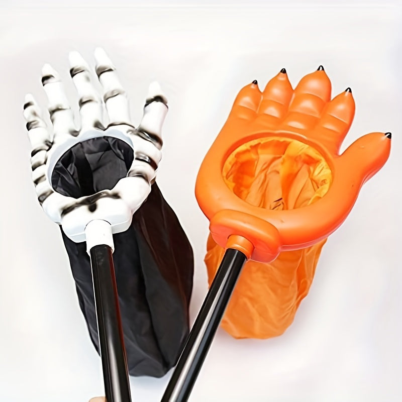 Hollow Out Hand Candy Bag Halloween Reusable Candy Bucket
